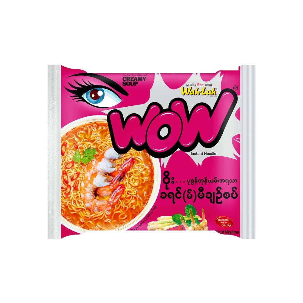 Wah Lah Wow Instant Noodle Tom Yum Shrimp Creamy 60G