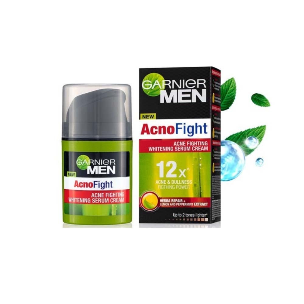 Garnier Men Acno Fight Whitening Serum Cream 40ML