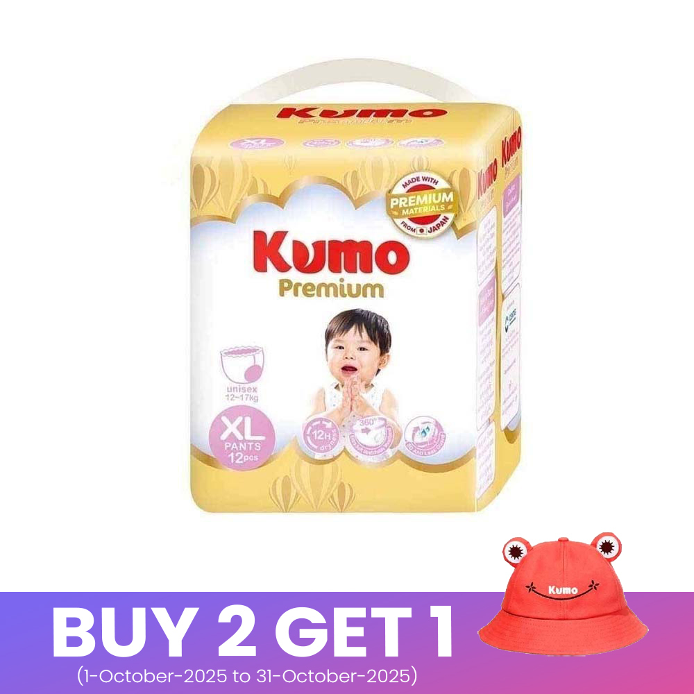 Kumo Premium Baby Diaper XL Pants 12PCS