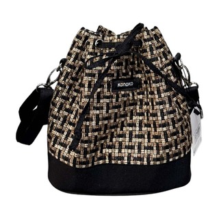 Konoko Bucket Bag (Black Tweed)