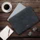 Rivacase Faux Leather Laptop Sleeve  (Water-Resistant) MAC-RV-8905-BLK Large