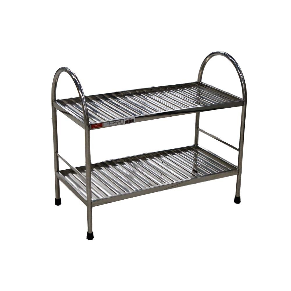 Stainless Steel Dish Shelf 2Steps 62x31x55cm AT-2