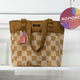 Konoko Pocket Tote Bag Large (Brown )