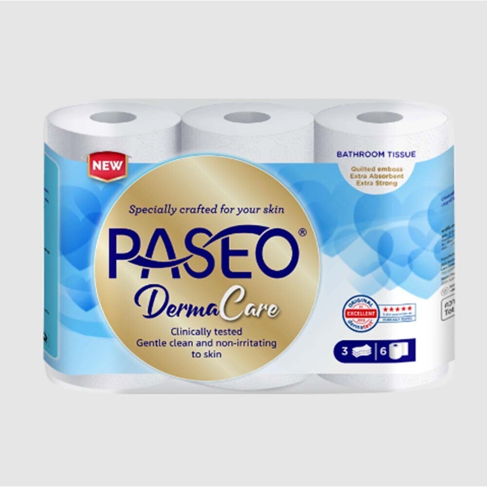 Paseo Derma Care Bathroom Tissue 3Ply 6 Rolls