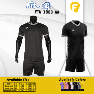 FIT Plain jersey FTA-1008 Black ( AA ) / XL
