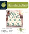 Olive Microfiber Double Bedsheet 5PCS Set Olive(D)-6498