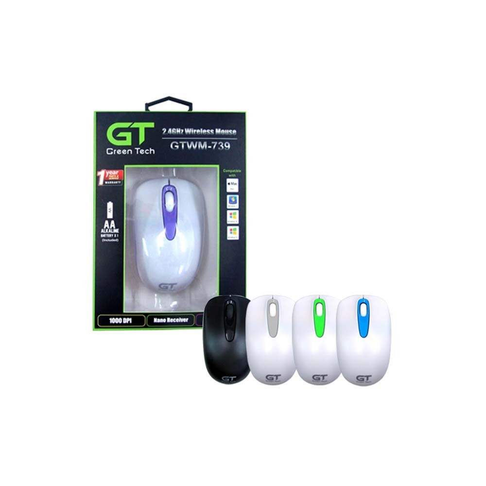 Green Tech Mouse GTWM -739 Purple 