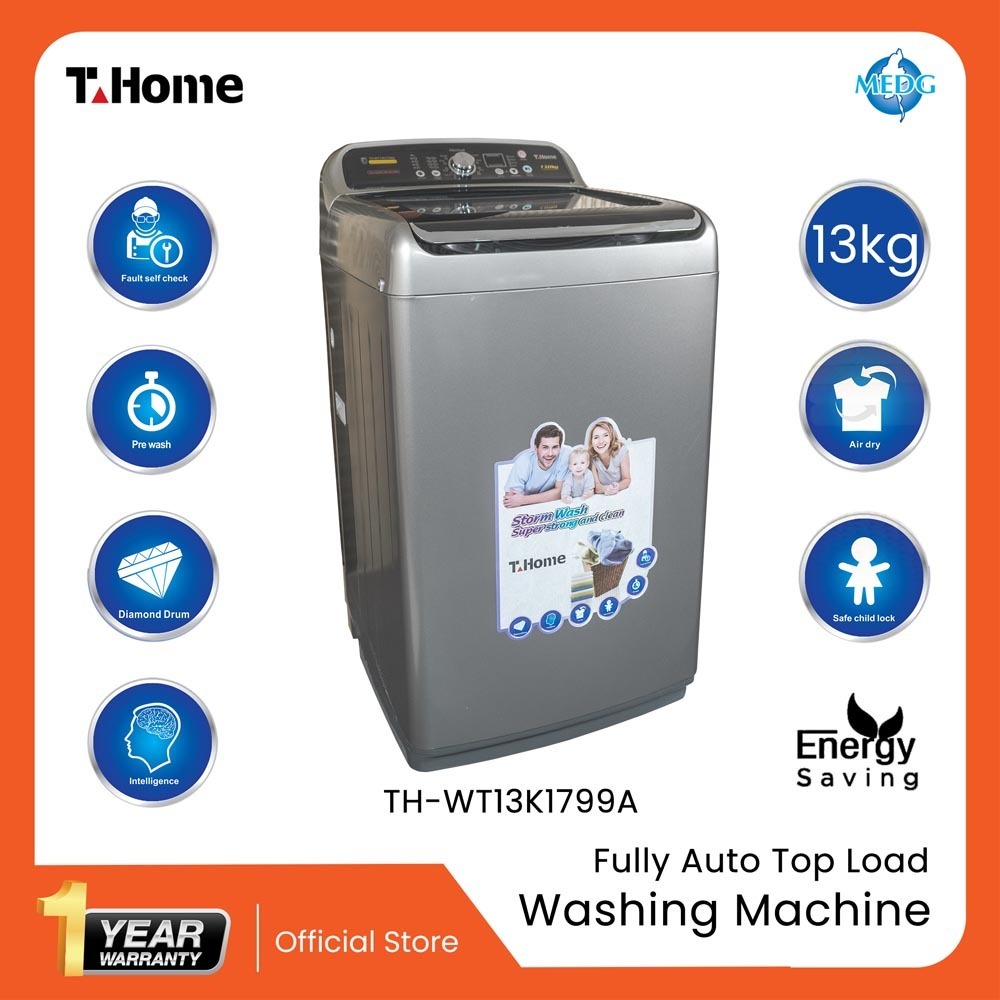 T-Home Washing Machine 13KG Auto Type TH-WT13K1799A