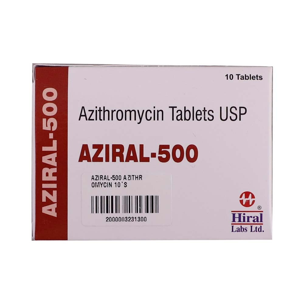 Aziral-500 Azithromycin 10PCS