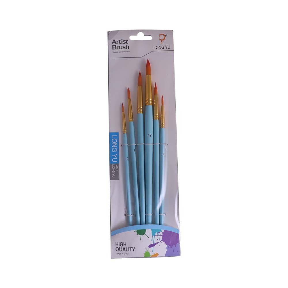 Pk Paint Brushes 6PCS (Liner)