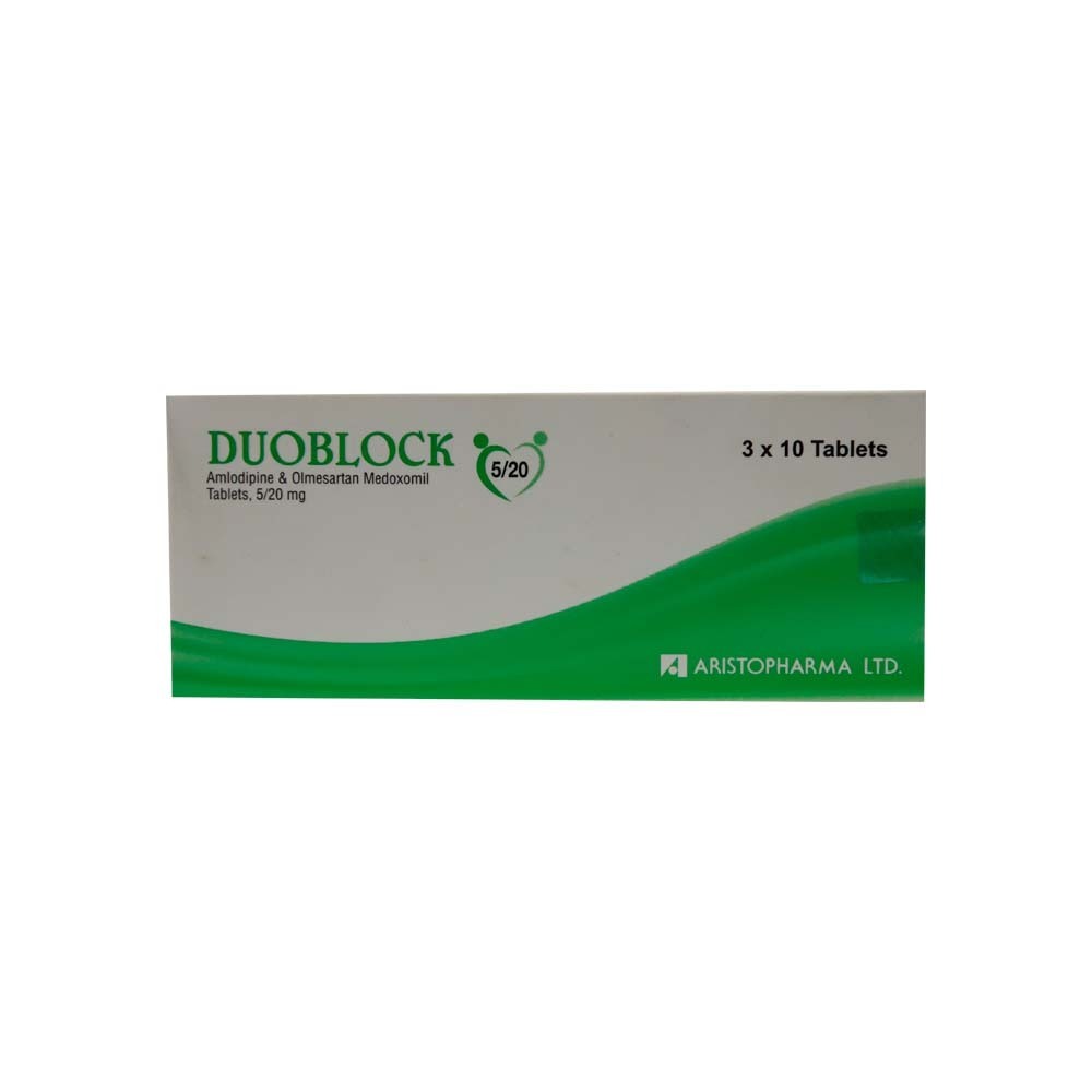 Duoblock 5/20 Amlodipine & Olmesartan 10PCS x 3