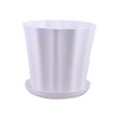 Plastic Flower Pot With Base 16.5x12.8x16CM CL-833