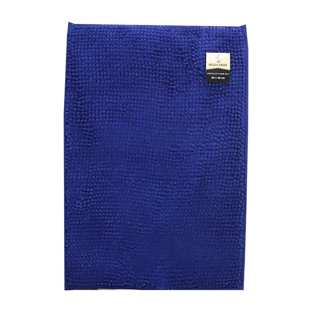 City Selection Chenille Floor Mat 40x60CM Navy