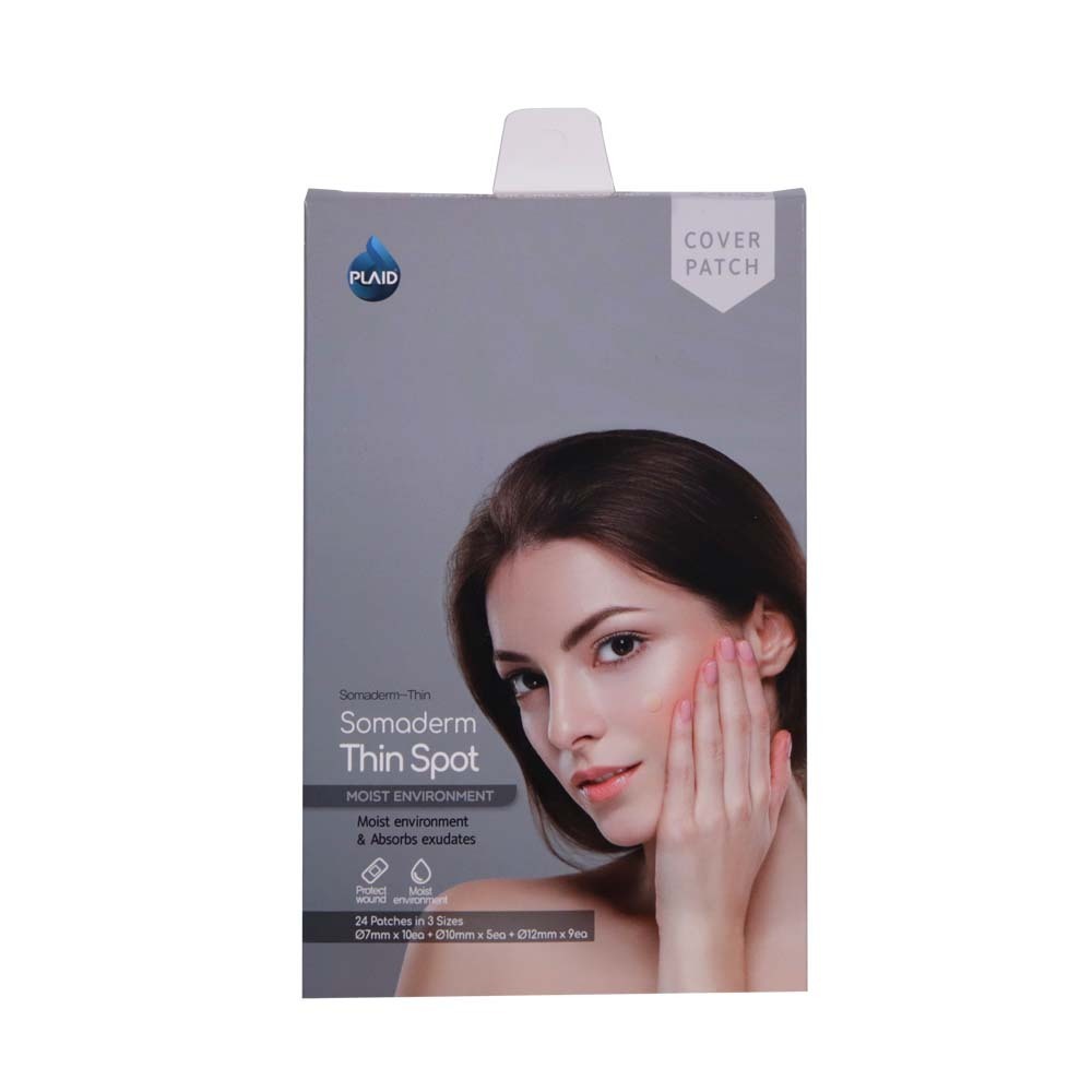 Plaid Somaderm Thin Spot Cover Patch 24PCS