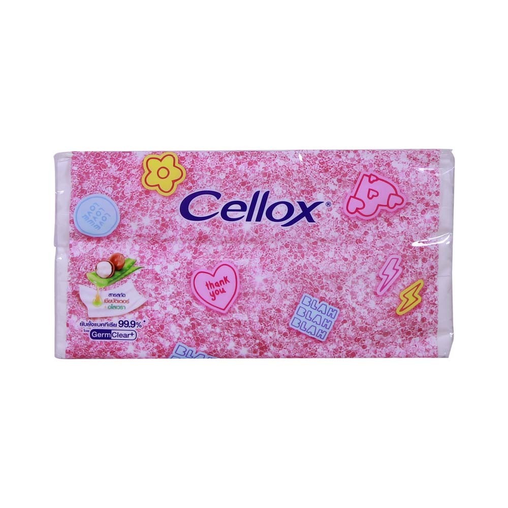 Cellox Facial Tissue  2Ply Pastel 110Sheets