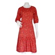 Floral 2 Women Dress WD006 (Red) Large
