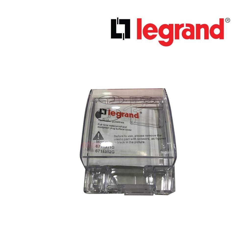 Legrand LG-IP55 1G(3x3) Waterproof Box (6711311G) Socket Cover (LG-01-6711311G)