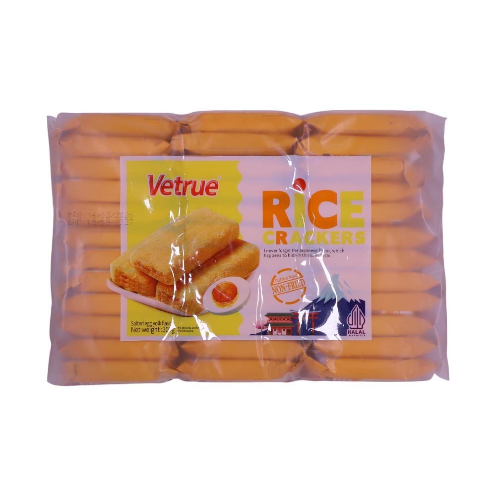 Vetrue Rice Crackers Salted Egg Yolk 300G