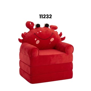 Baby Cele Cute Red Crab Foldable Kids Plush Sofa Chair 11232