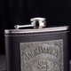 MTH Jack Danies Leather Hip Flask