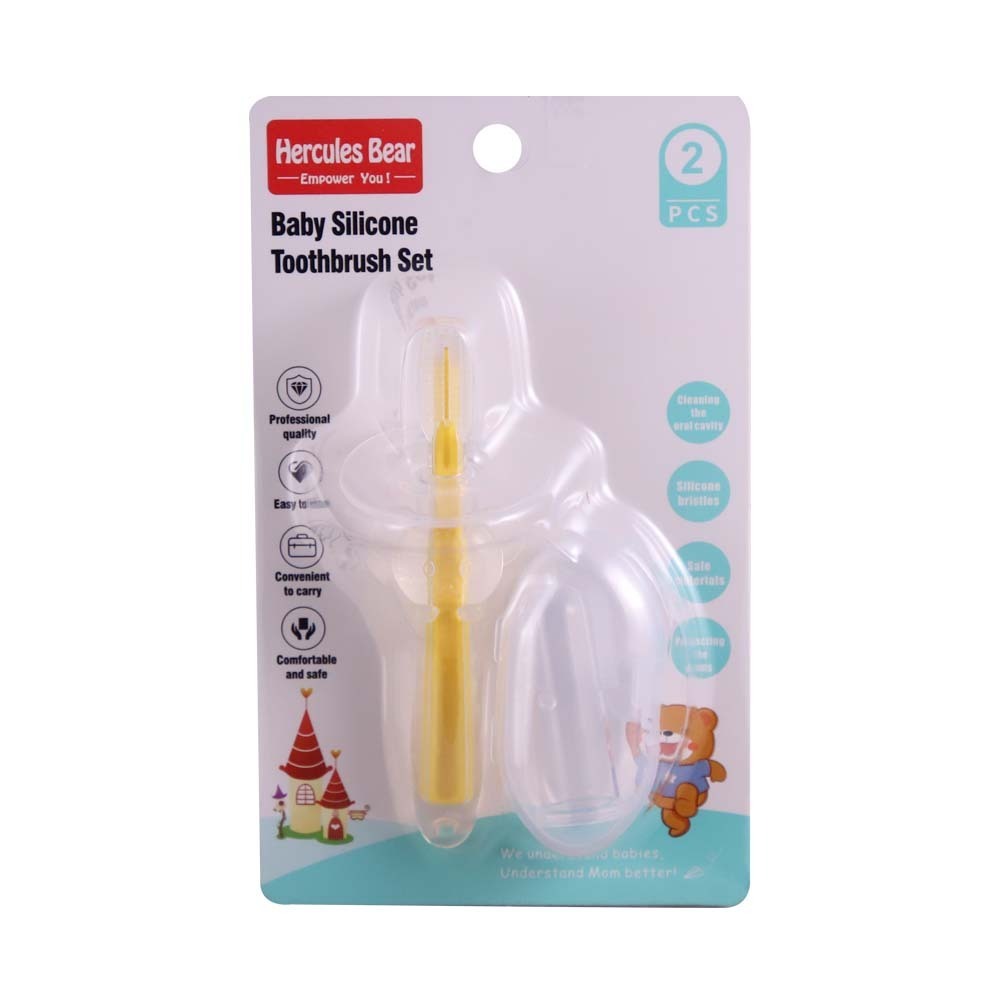 Hercules Bear Baby Silicone Toothbrush Set No.9191