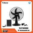 T-Home 16in Rechargeable Fan (TH-FT16E98DC) Black