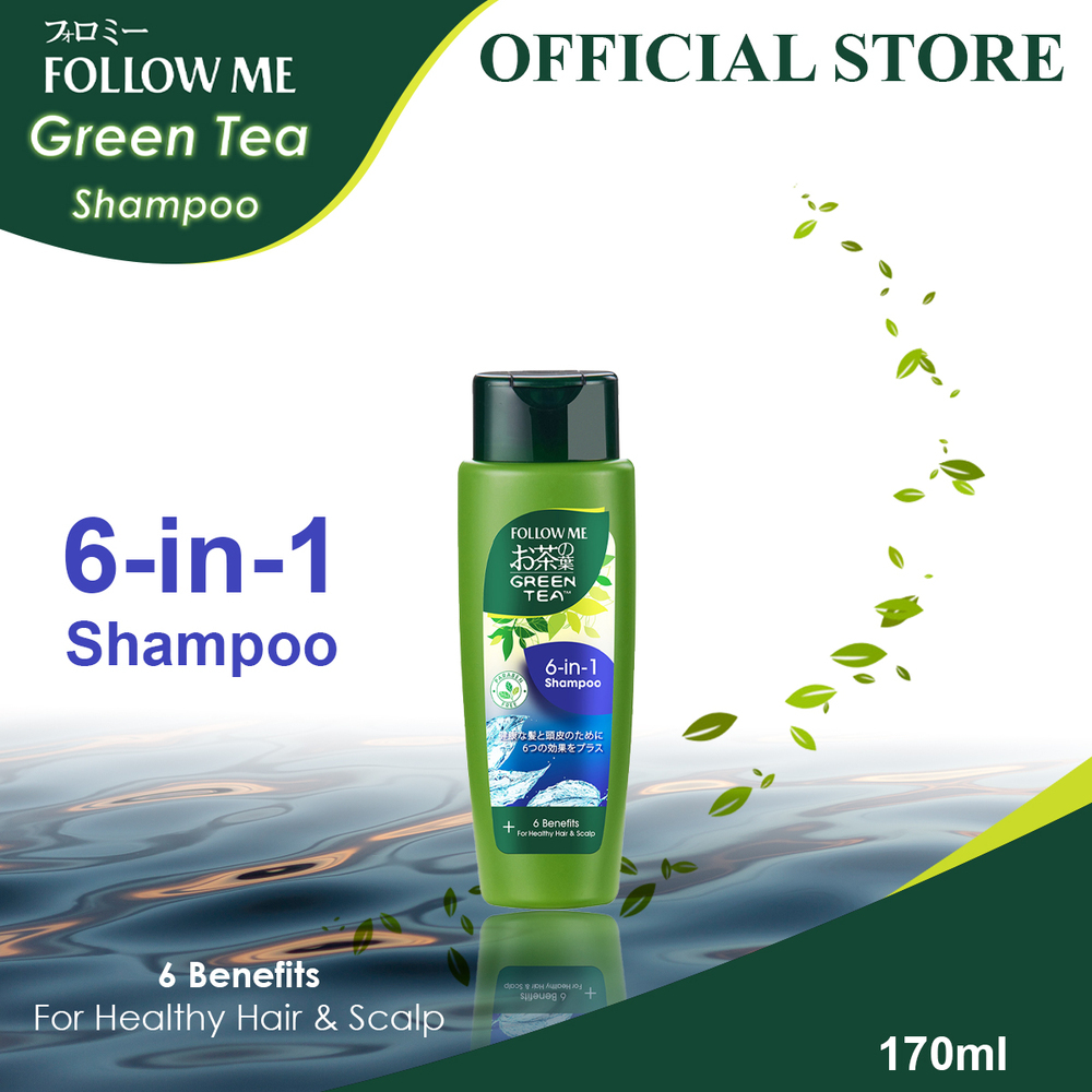 Follow Me Green Tea 6 in 1 Shampoo 170ML (6 Benefits)