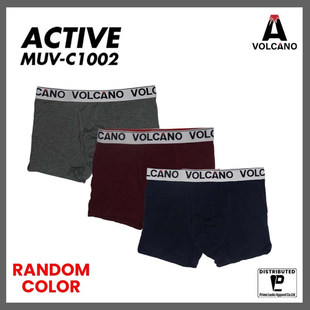 VOLCANO Active Series Men's Cotton Boxer [ 2 PIECES IN ONE BOX ] MUV-C1002/L