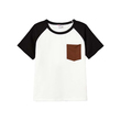 Family Matching Black Raglan Sleeve T-Shirt And Floral Wrap Front V-Neck Tassel Edge Spaghetti Strap Dress Sets 20770802