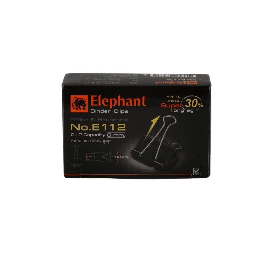 Elephant Binder Clips 19MM 12PCS E-112