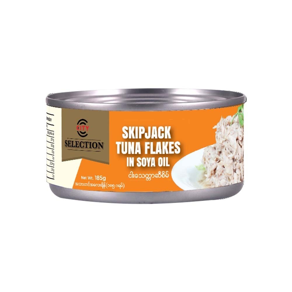 City Selection Tuna Flakes In Soya Oil 185G