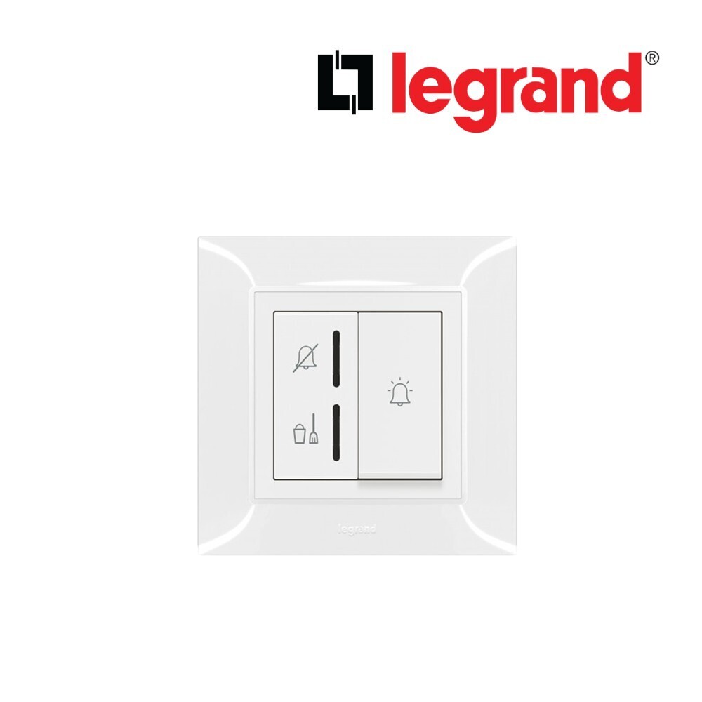 Legrand LG-1G INDIC AND BELL PUSH 6A WH (617613) Switch and Socket (LG-16-617613)