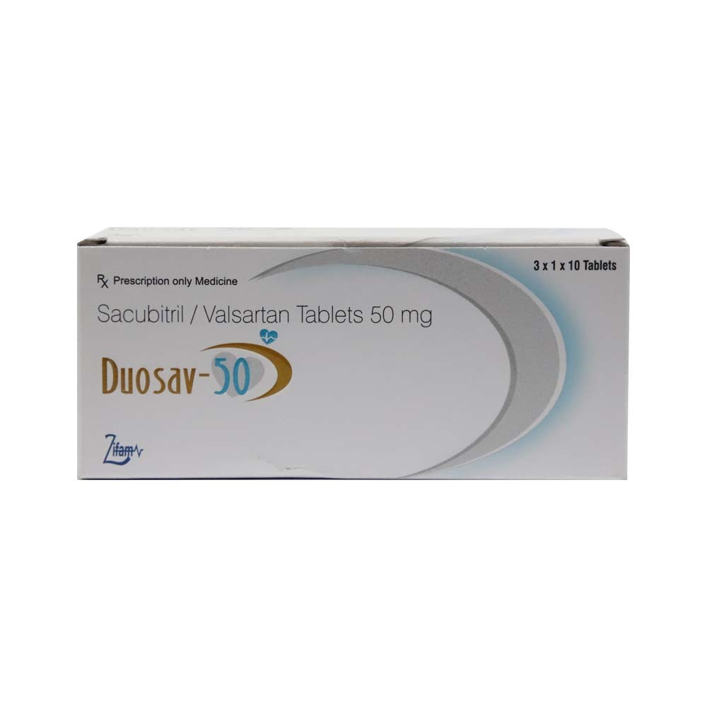 Duosav-50 Sacubitril-Valsartan 50MG 10PCS