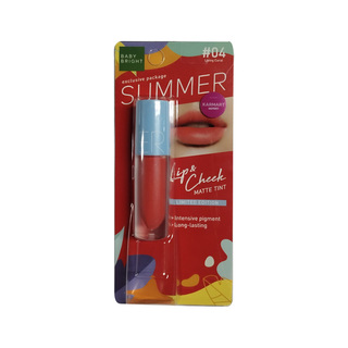 Baby Bright Summer Lip & Cheek Matte Tint 2.4G (05 Smoke Salmon)