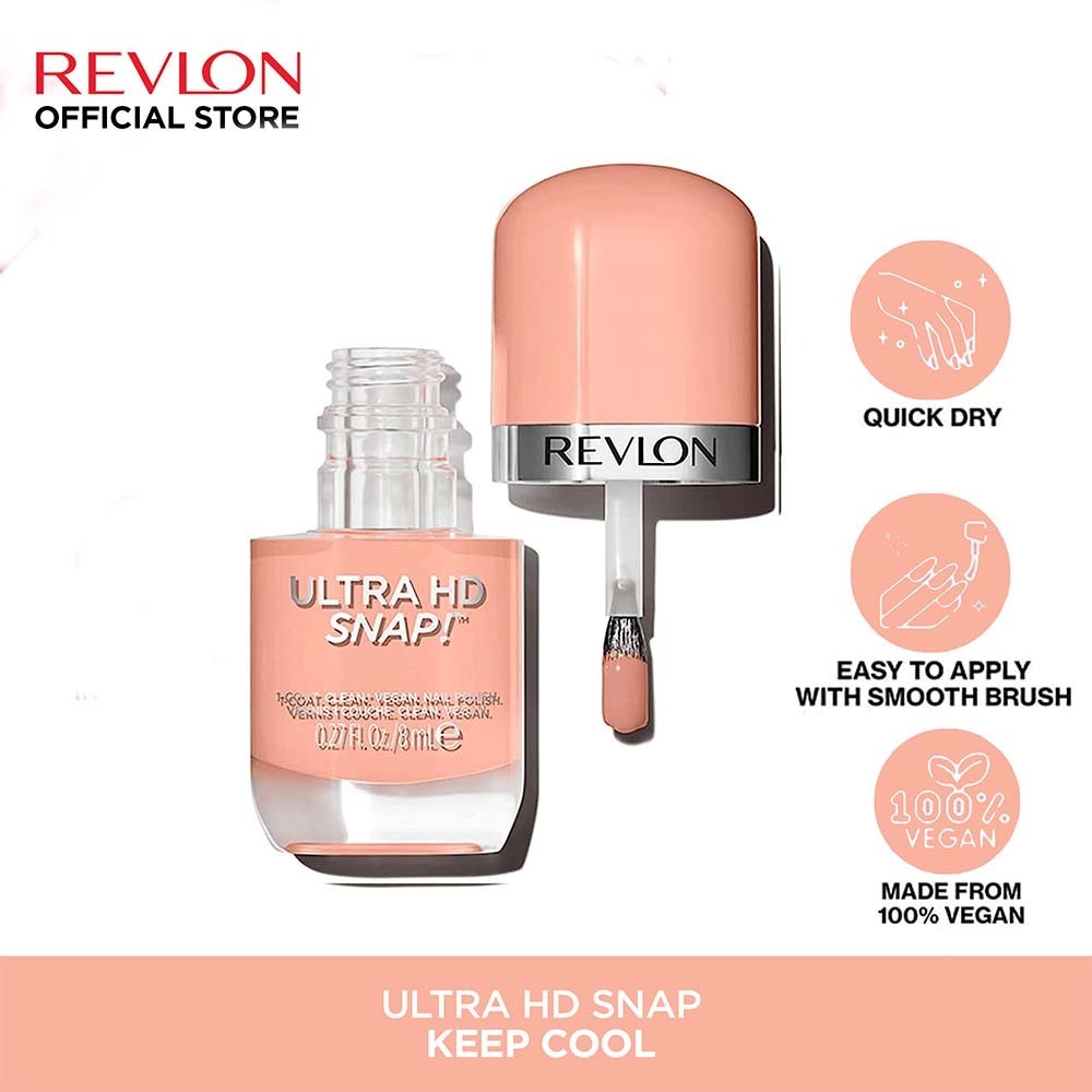 Revlon Ultra HD Snap Nail Polish 8ML (018 Keep Cool)