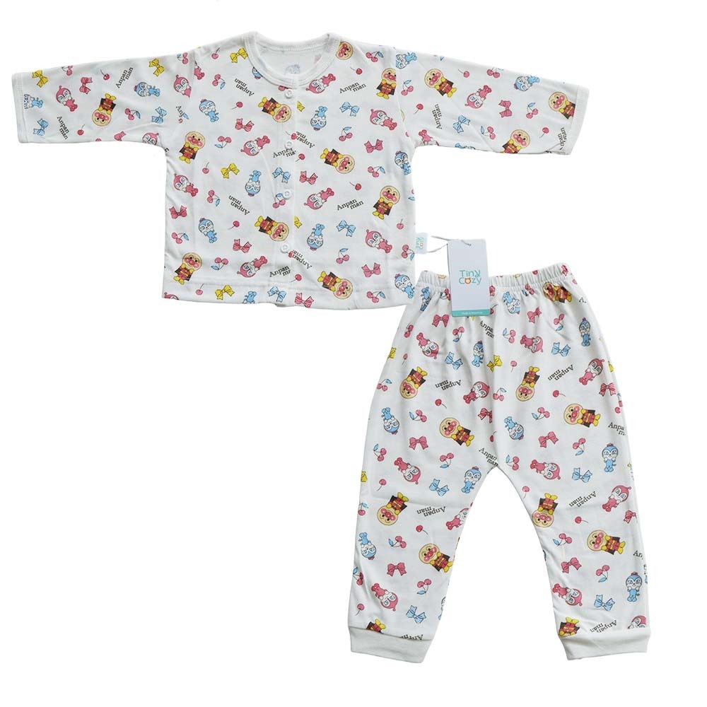 Tiny Cozy Toddler Comfy Set TC1033T White & Pink Anpanman