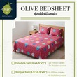 Olive Bedsheet Set Double (5PCS) 4198P