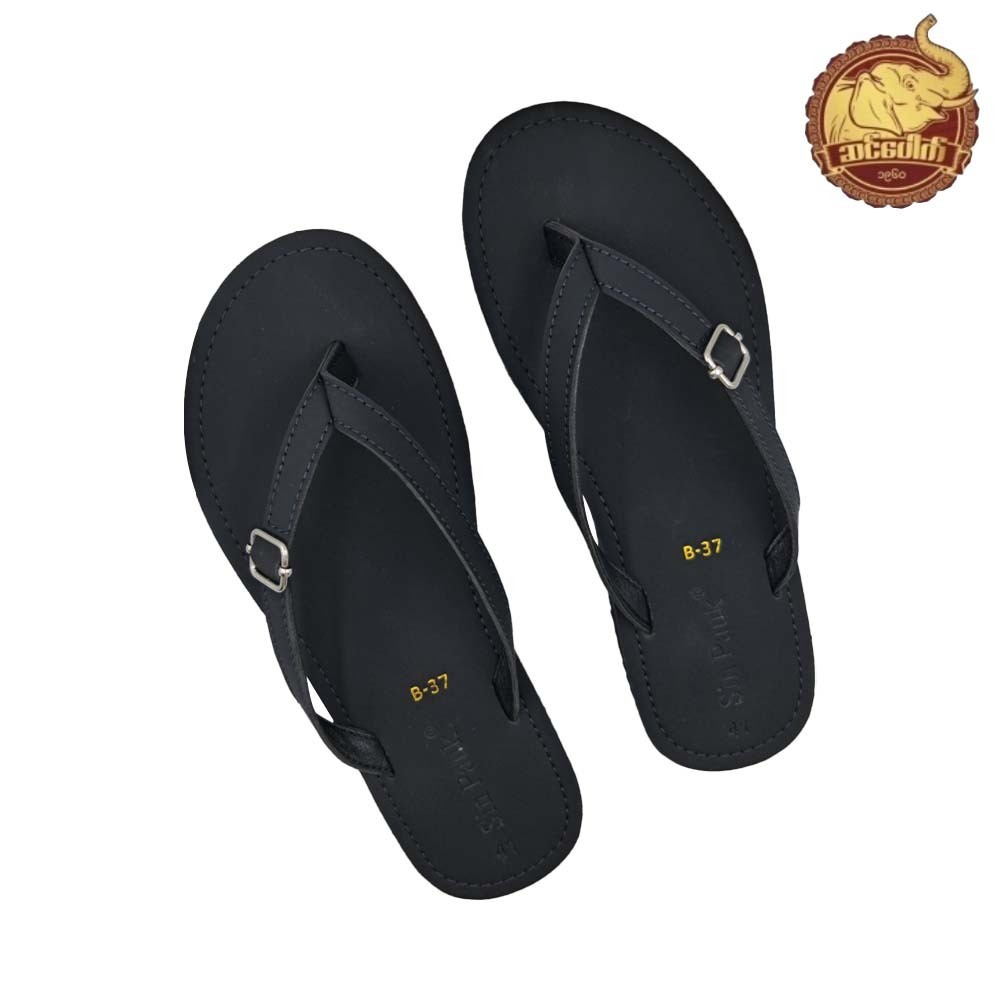 Sin Pauk Men Leather Slipper B-37 (No-41)