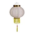 Uncle Gyi Round Paper Lantern with Tassel 8in