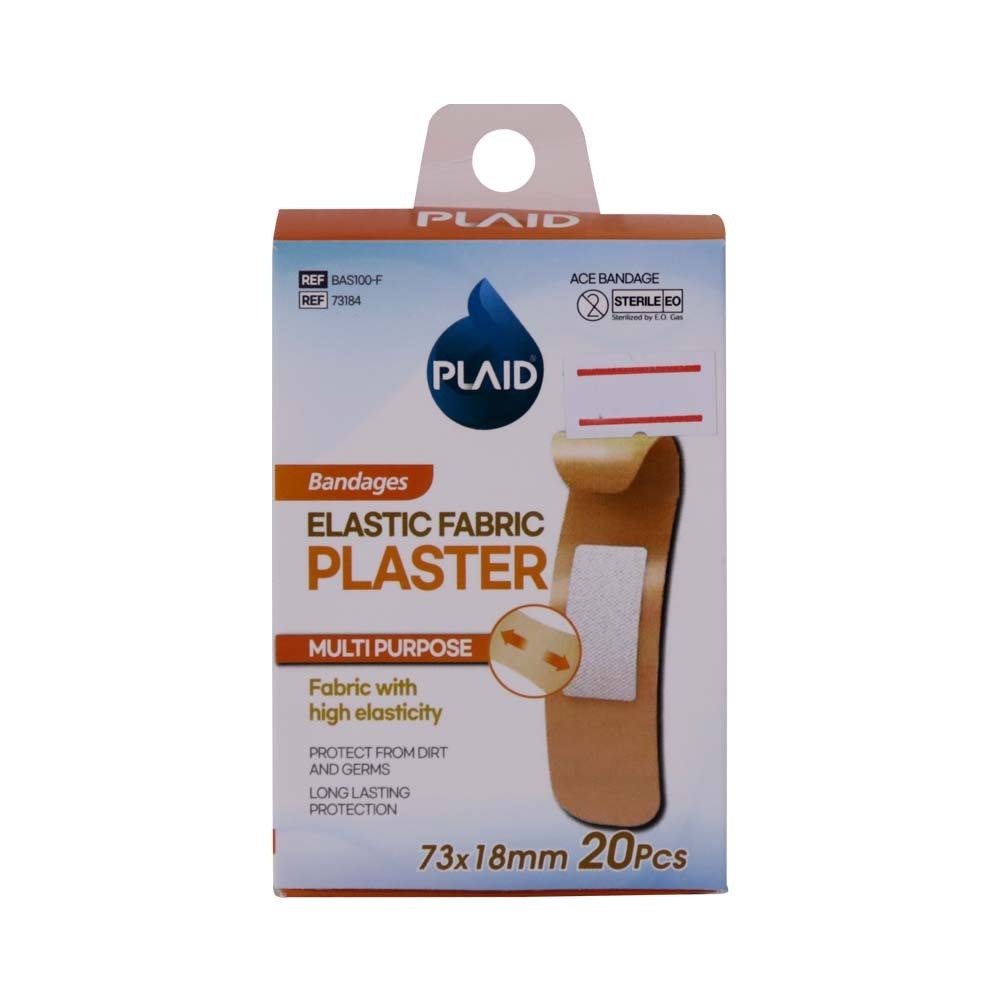 Plaid Elastic Fabric Plaster Multipurpose 20PCS