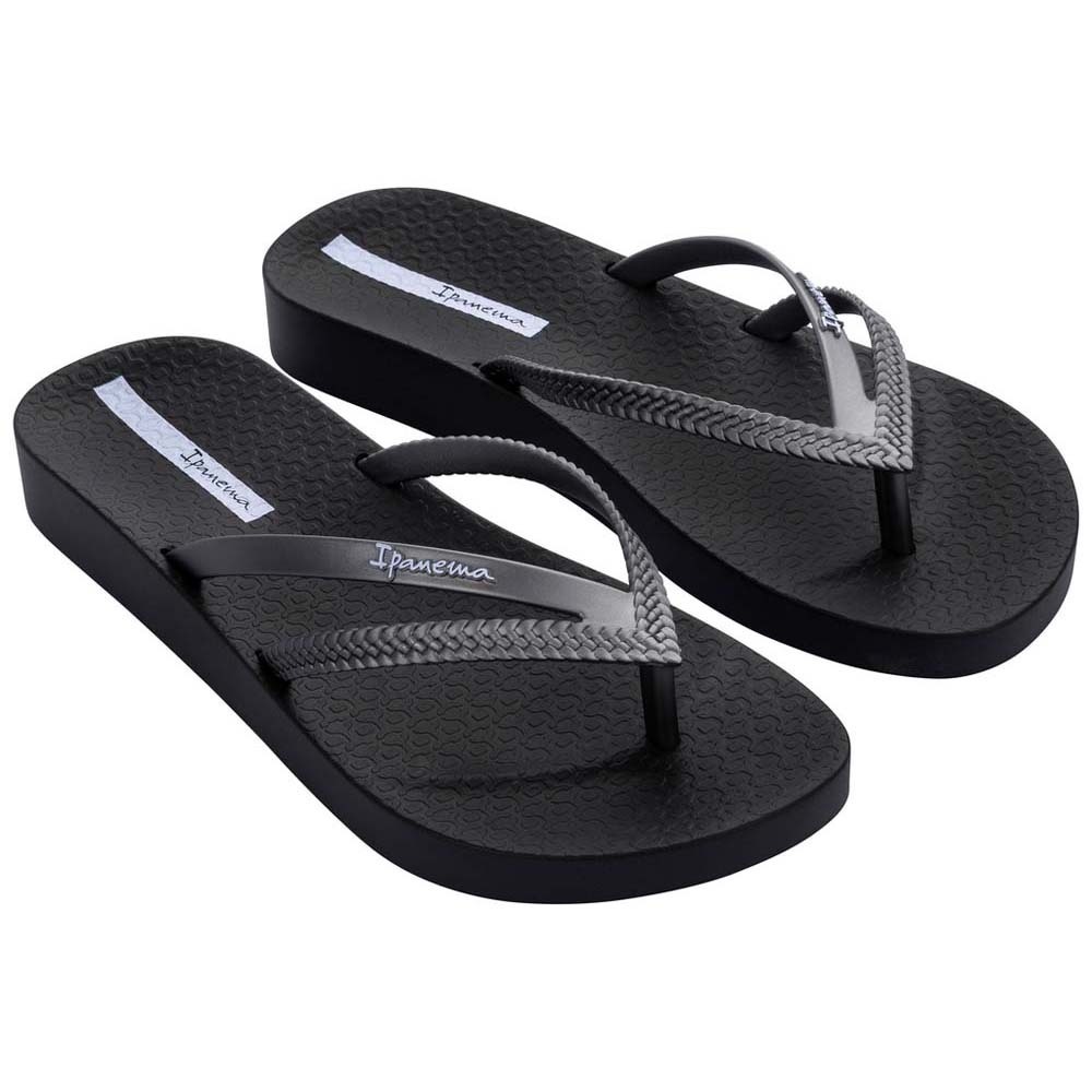 Ipanema Bossa Soft V Fem Flip (No-9) Black & Silver 182840AG72009