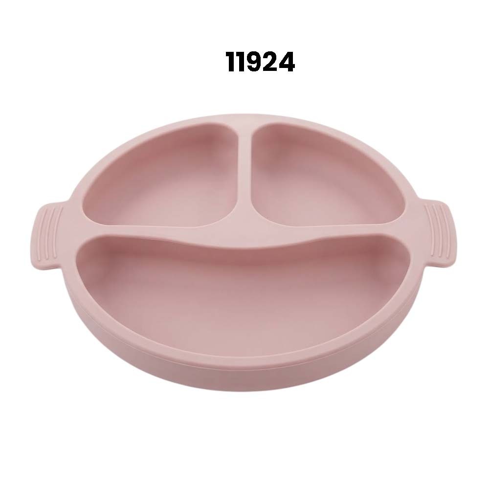 Baby Cele Silicone Baby Feeding Plate 11924 Light Pink