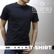 Cottonfield Men Short Sleeve Plain T-shirt C01 (Large)