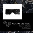 Black Obsidian Crystal Eye Mask Black EyeMask004