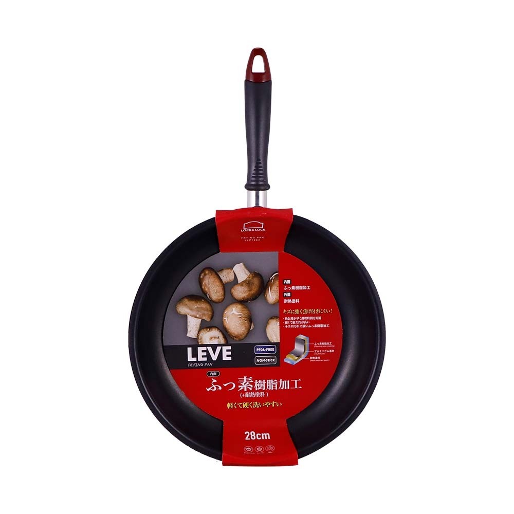 Lock&Lock Leve Red Non Stick Fry Pan 28CM LLP1283