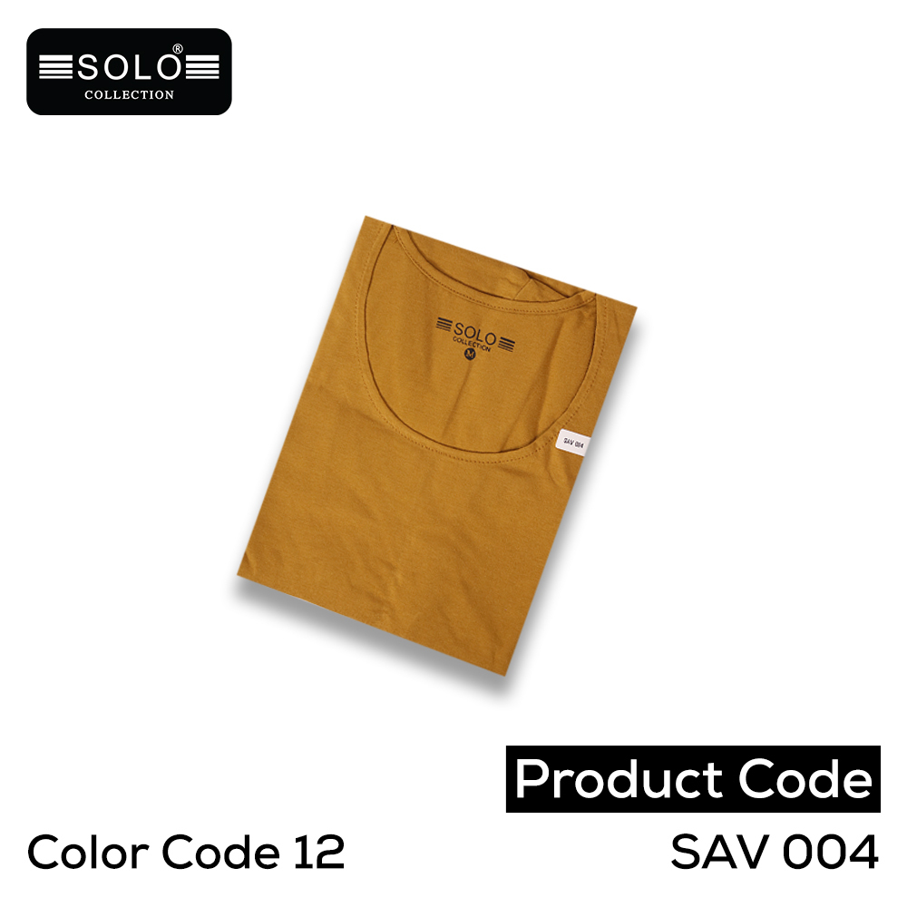 SOLO COLLLECTION Men Plain Vest SAV 004 (Code 12-XL)