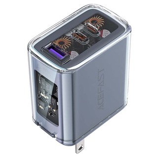 Acefast A47 Pd65W Gan Sparkling Series (2*USB-C+USB-A) Charger 27050010 Purple Alfalfa