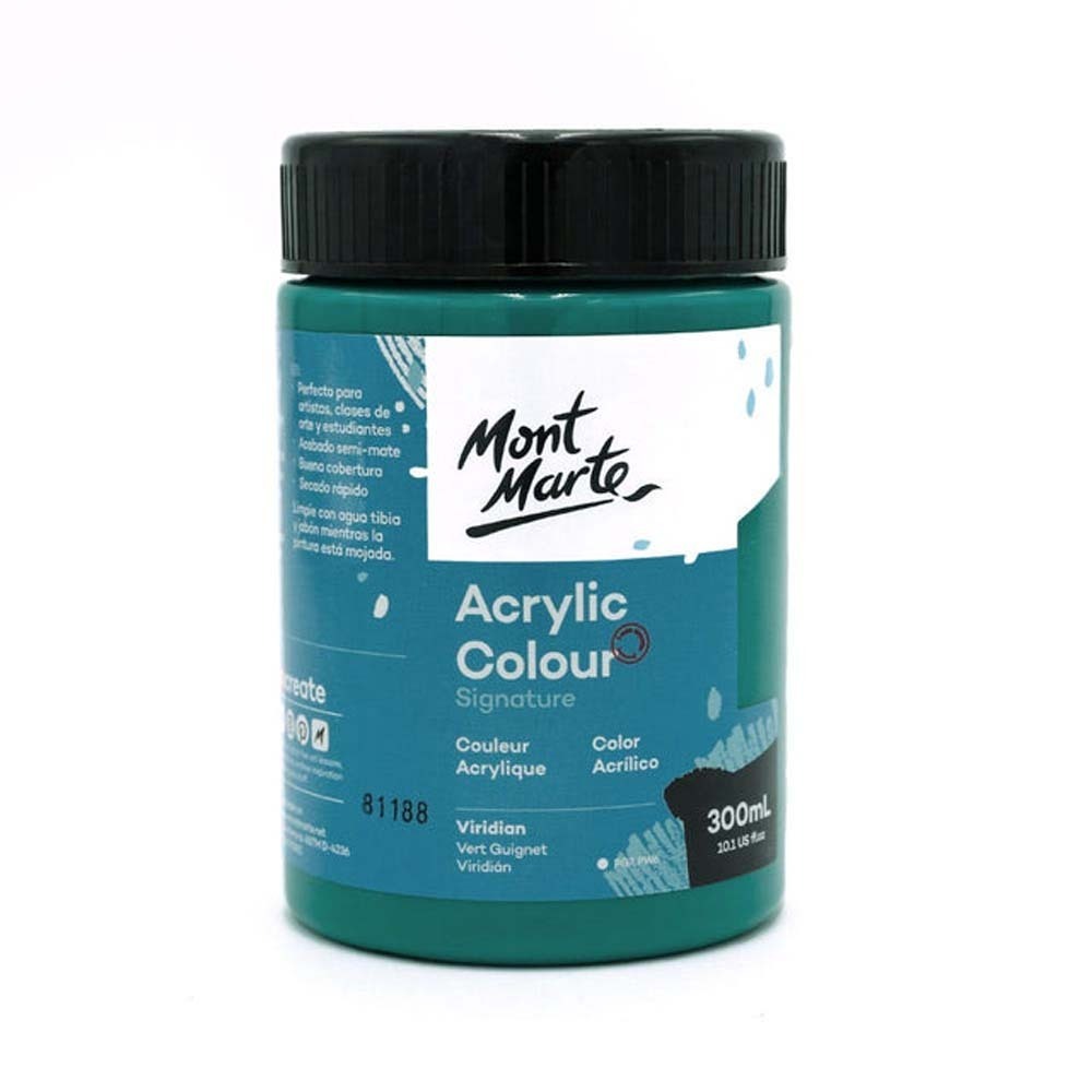 Mont Marte Acrylic Colour Paint Signature 300ML Viridian
