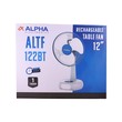 Alpha Rechargeable Table Fan 12INCH ALTF122BT