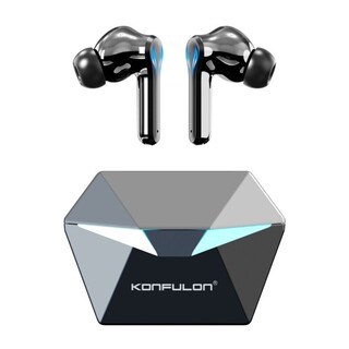 Konfulon BTS-16 (TWS Gaming Wireless Earbuds) Black